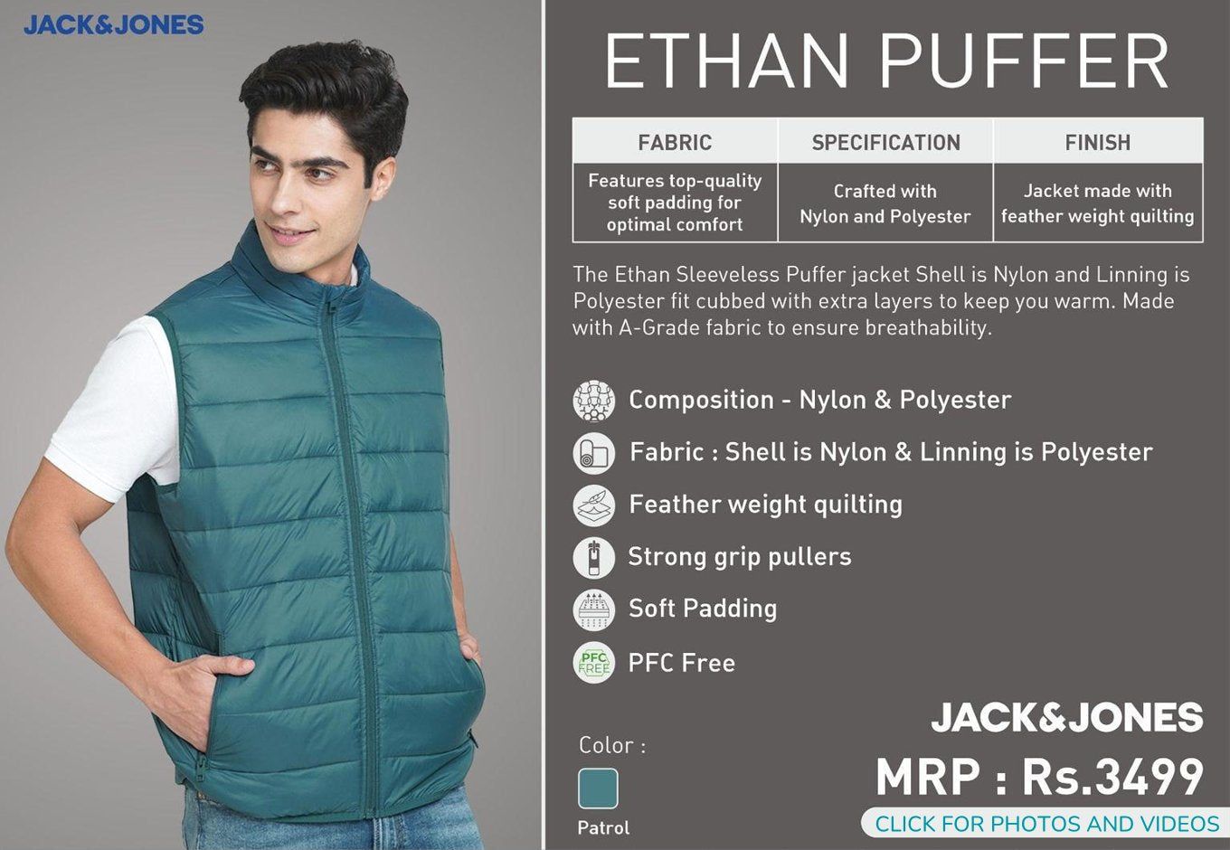 Ethan Puffer - Petrol Blue