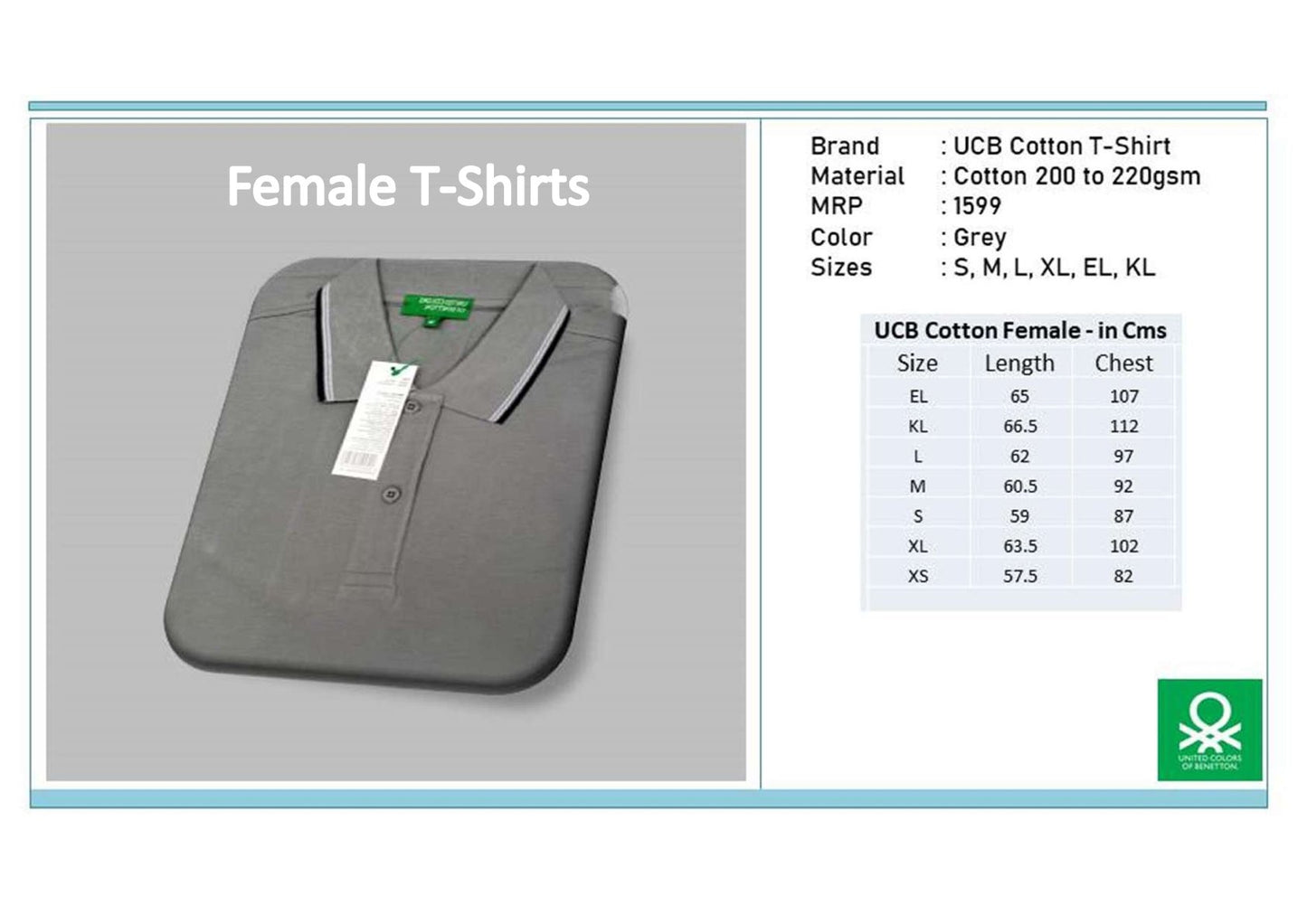 Women Cotton T-shirt - Grey