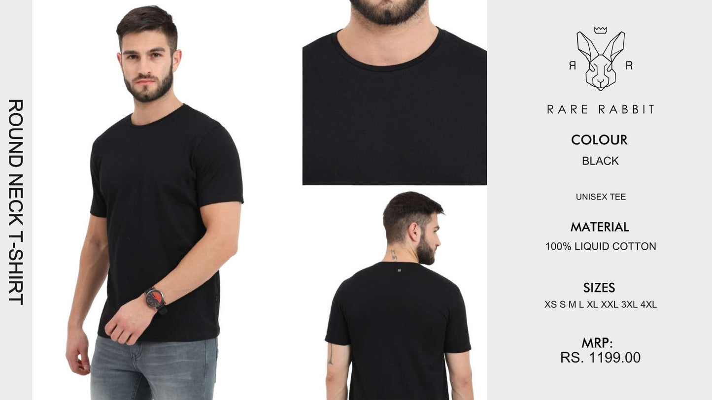 Round Neck T-shirt - Black