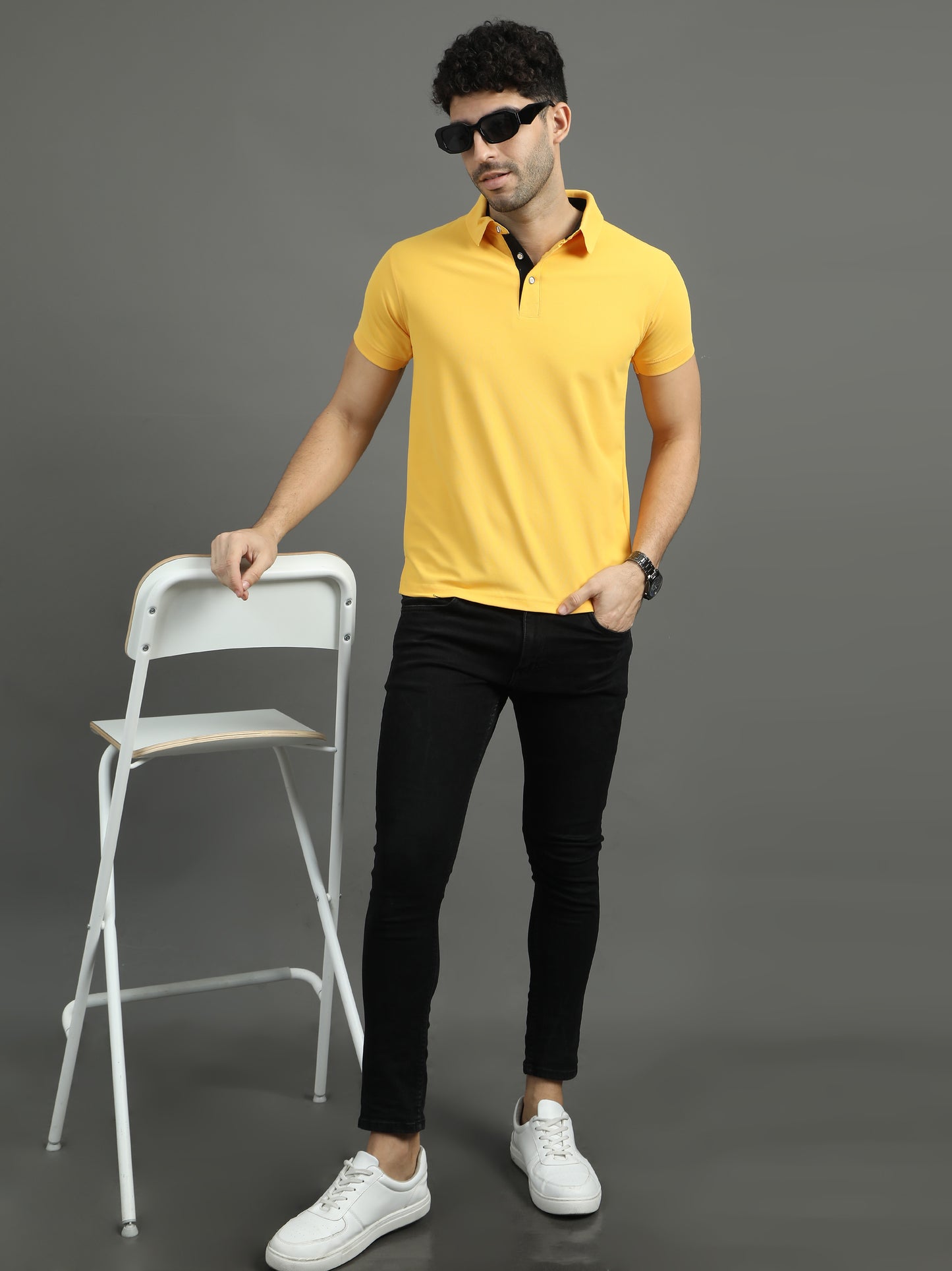 Mars Polo T-shirt - Yellow