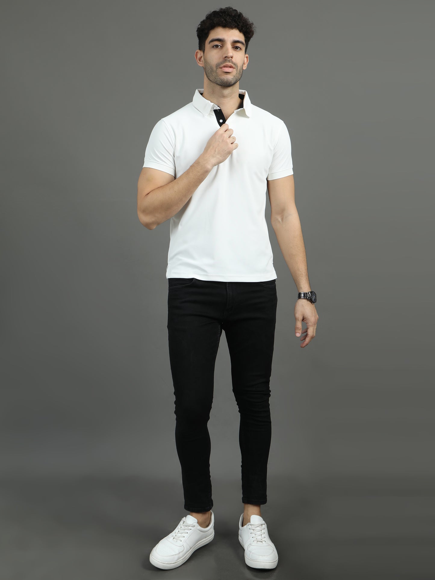 Mars Polo T-shirt - White