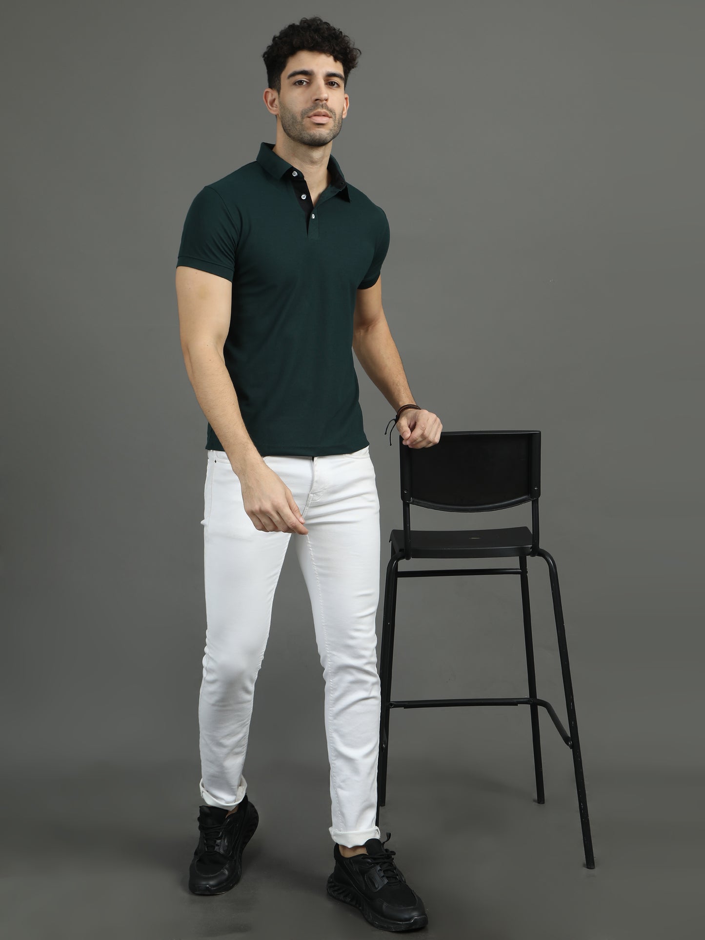 Mars Polo T-shirt - Bottle Green