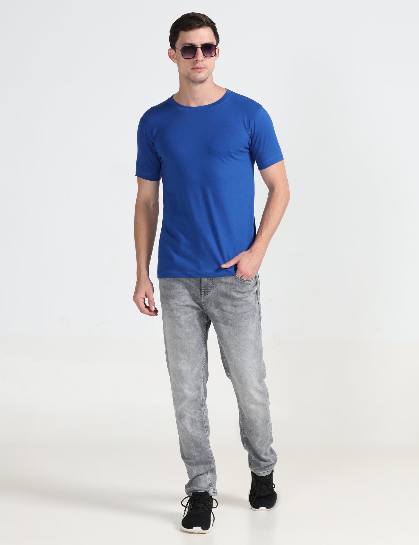 Organic Round Neck - Royal Blue