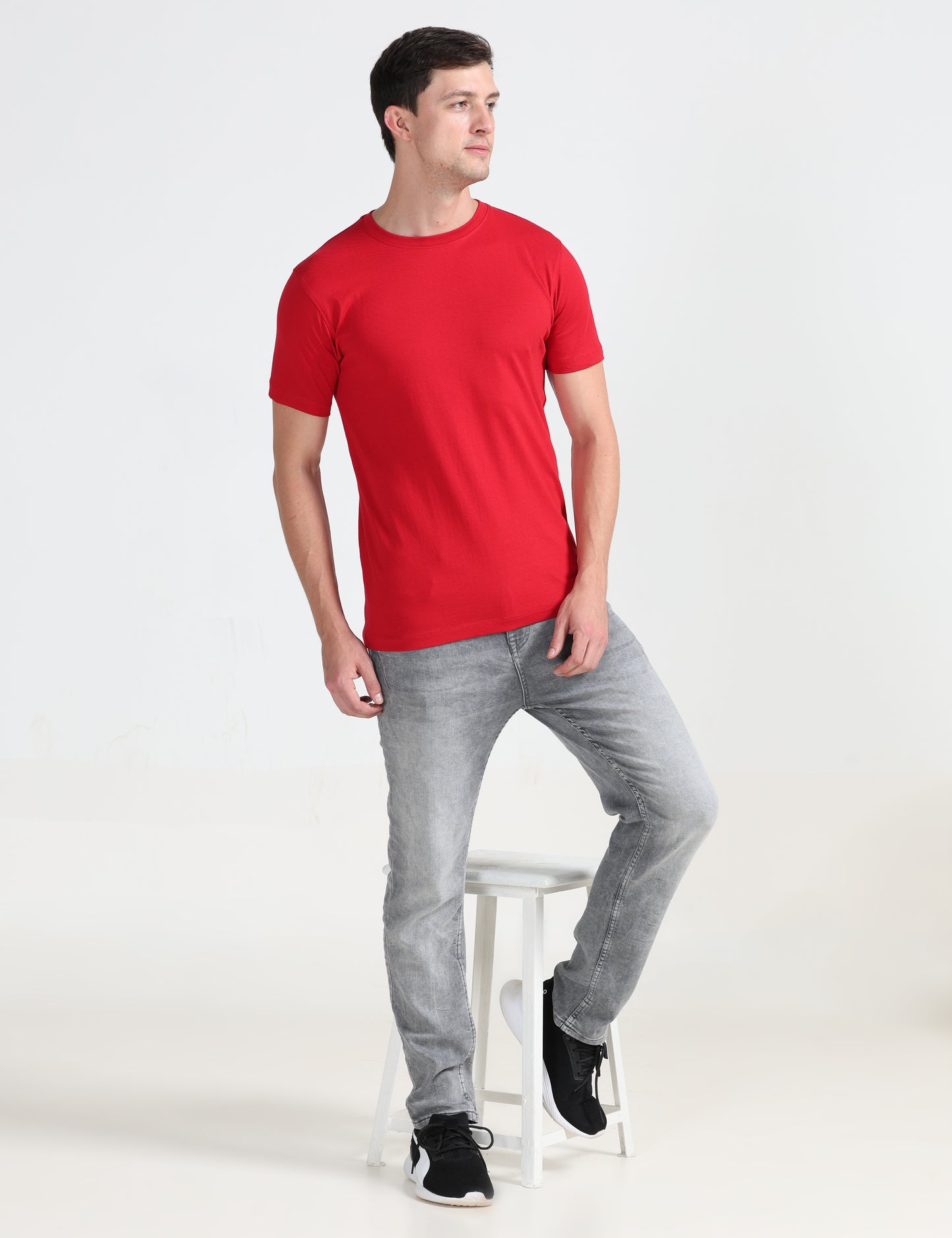 Organic Round Neck - Red