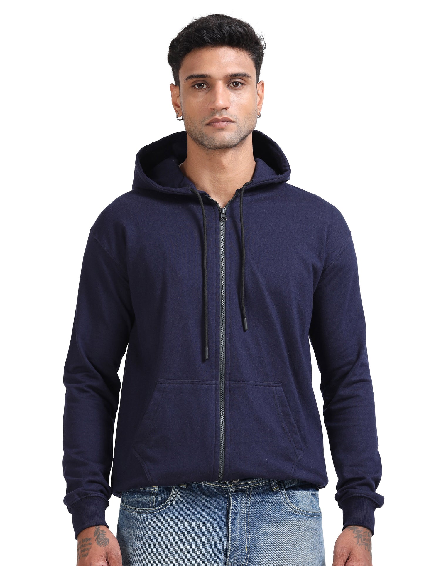 Elite Zipper Hoodie - Navy