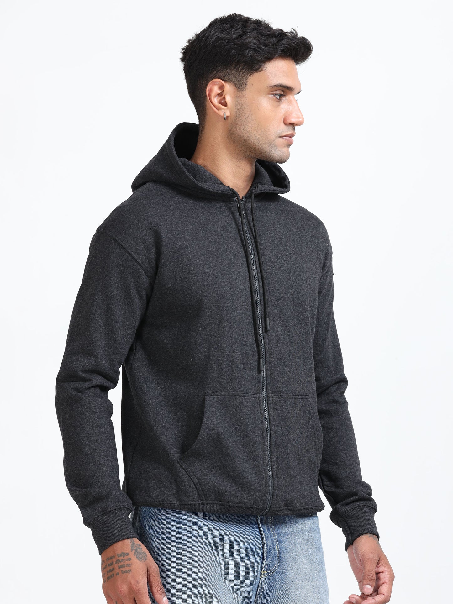 Atmos Zipper Hoodie - Charcoal