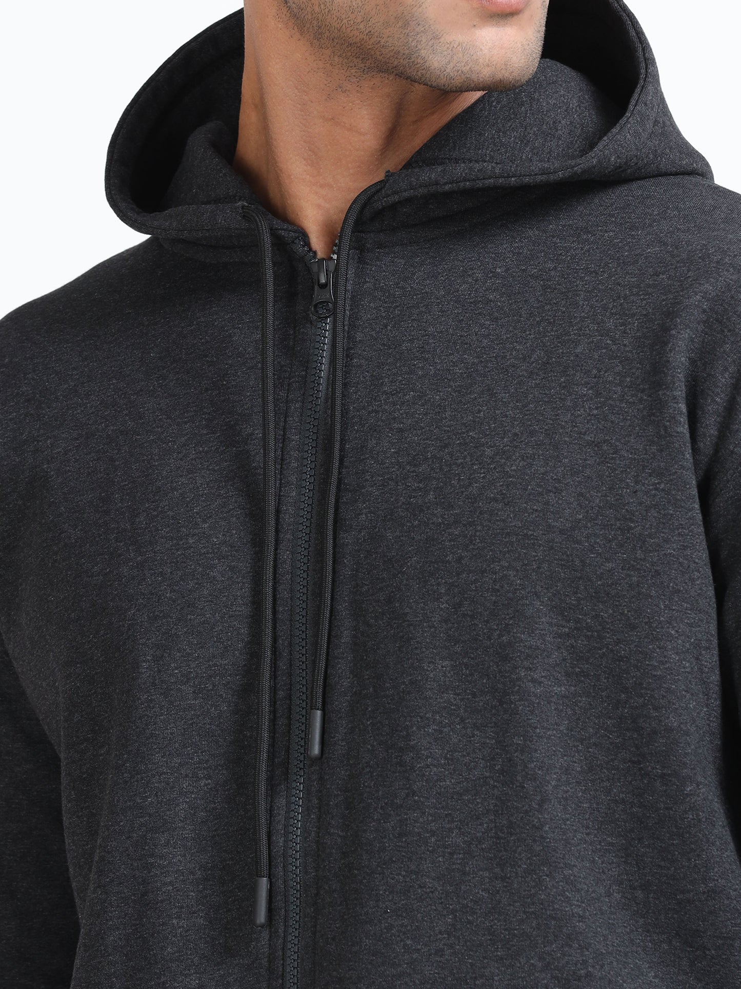 Atmos Zipper Hoodie - Charcoal