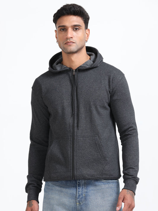 Atmos Zipper Hoodie - Charcoal Grey