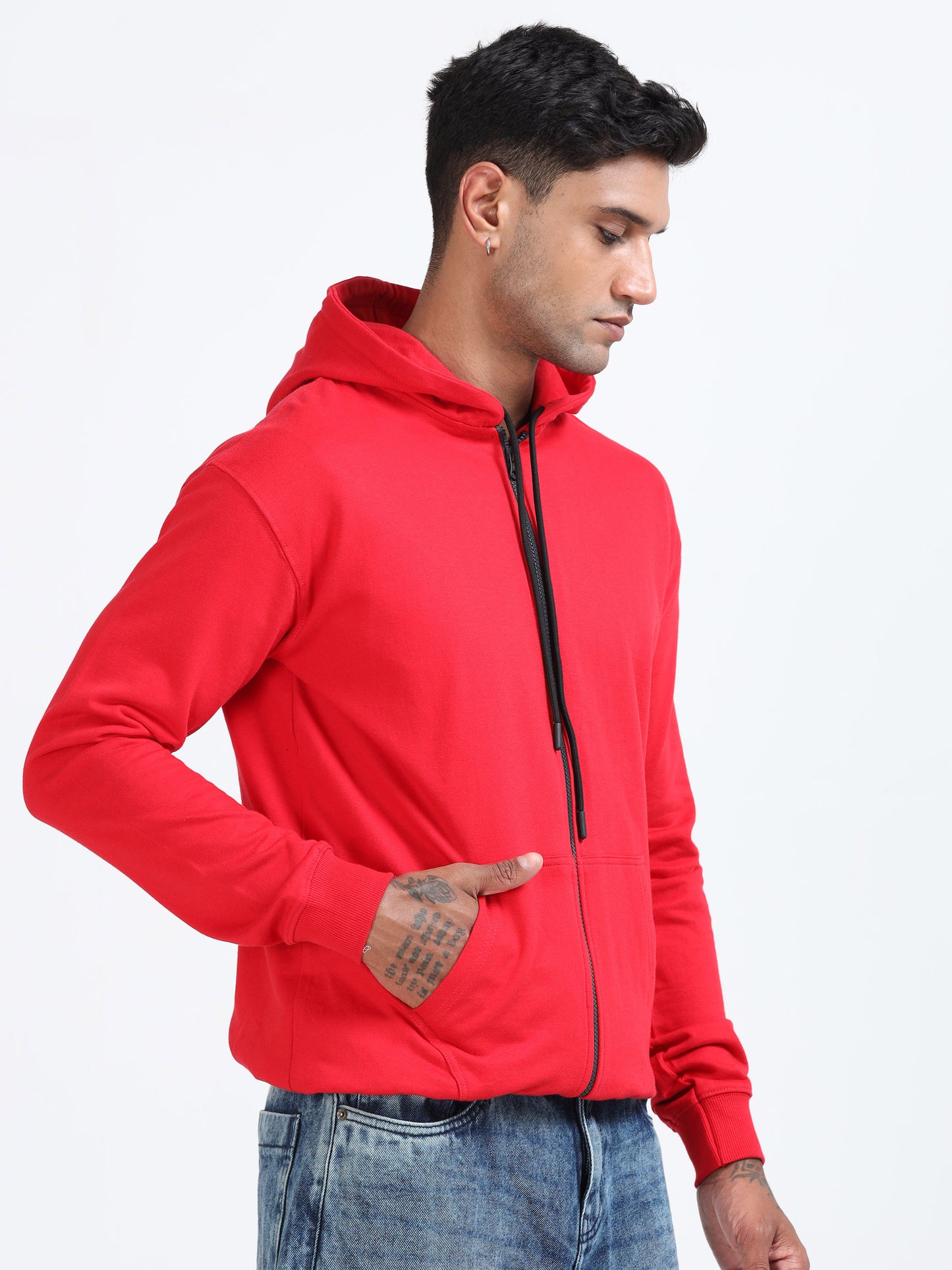 Atmos Zipper Hoodie - Red