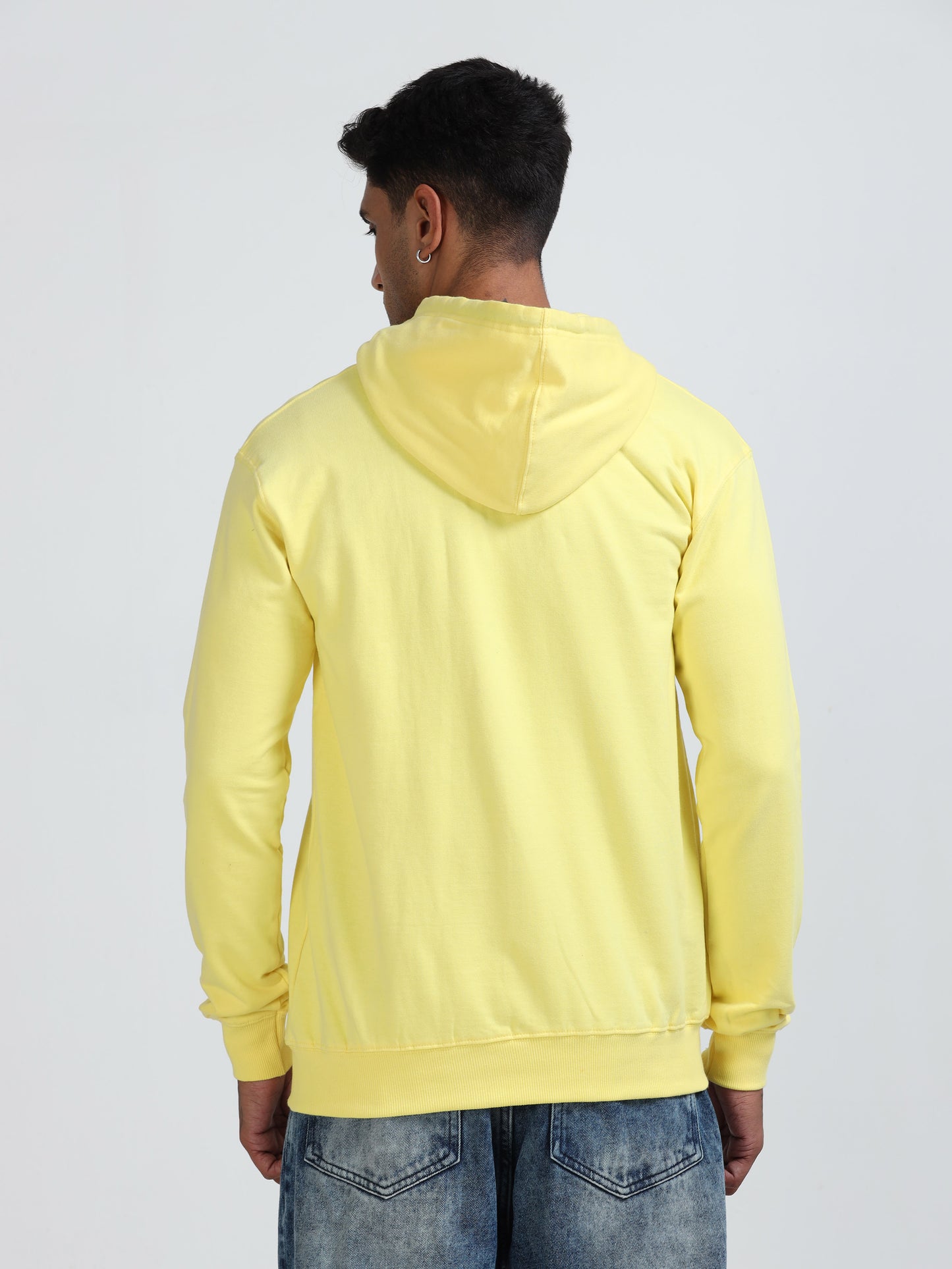 Atmos Zipper Hoodie - Light Yellow