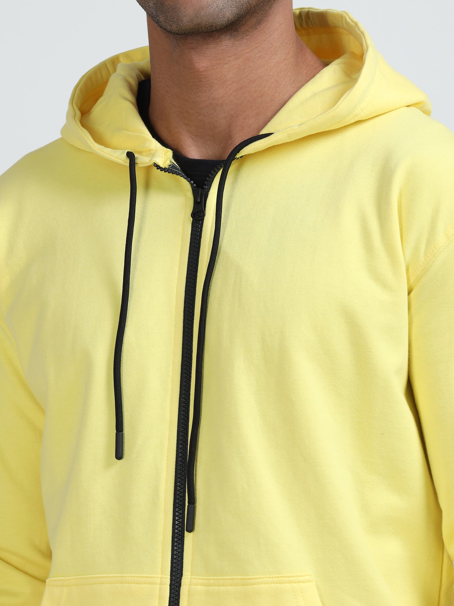 Atmos Zipper Hoodie - Light Yellow