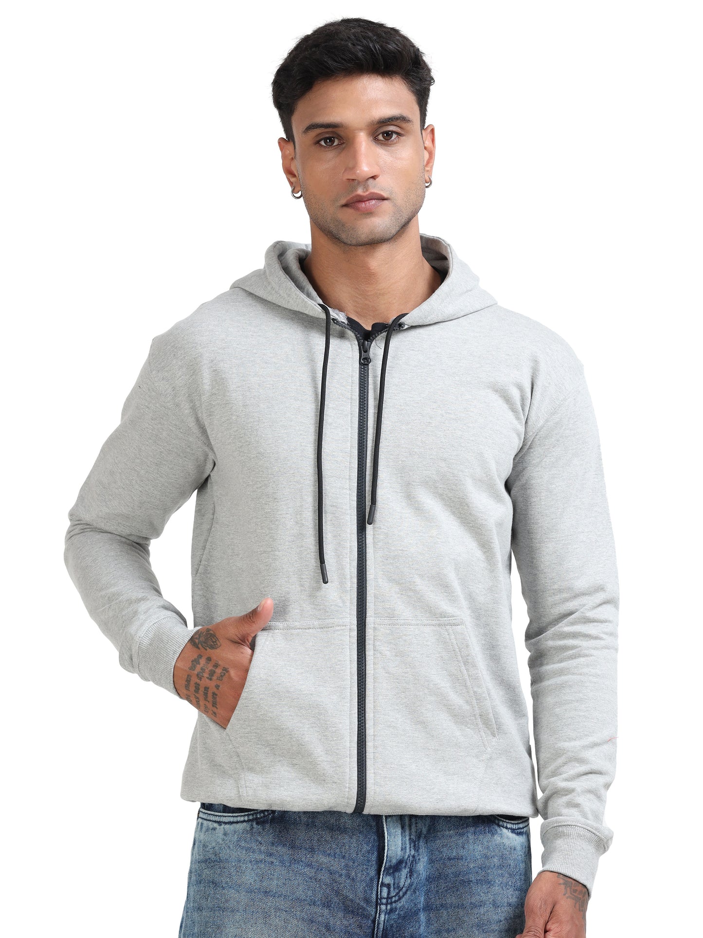 Elite Zipper Hoodie - Grey
