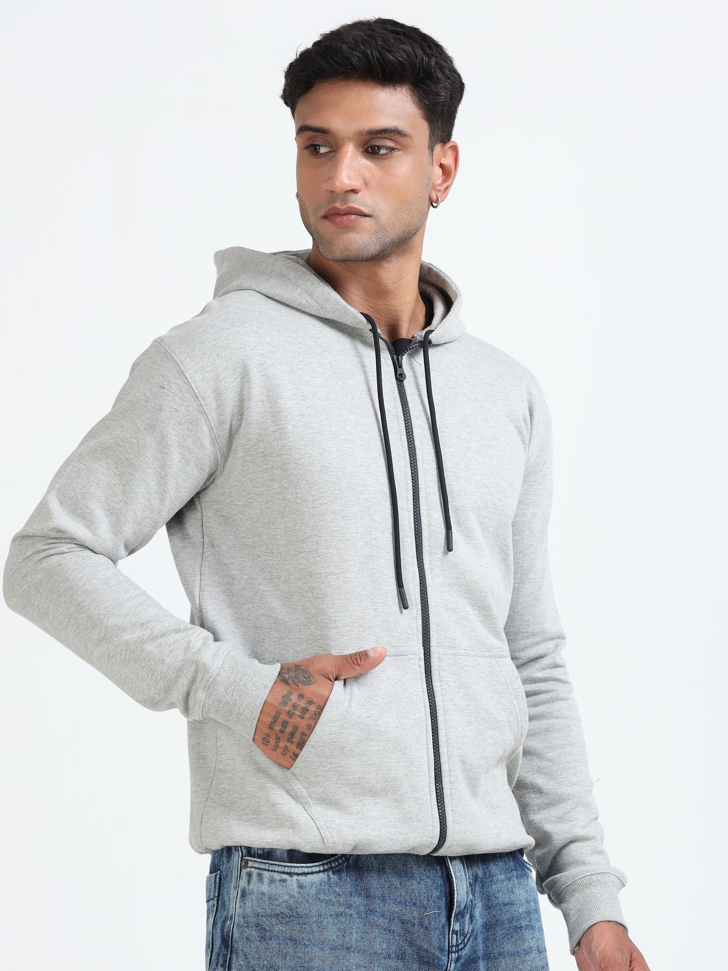 Elite Zipper Hoodie - Grey
