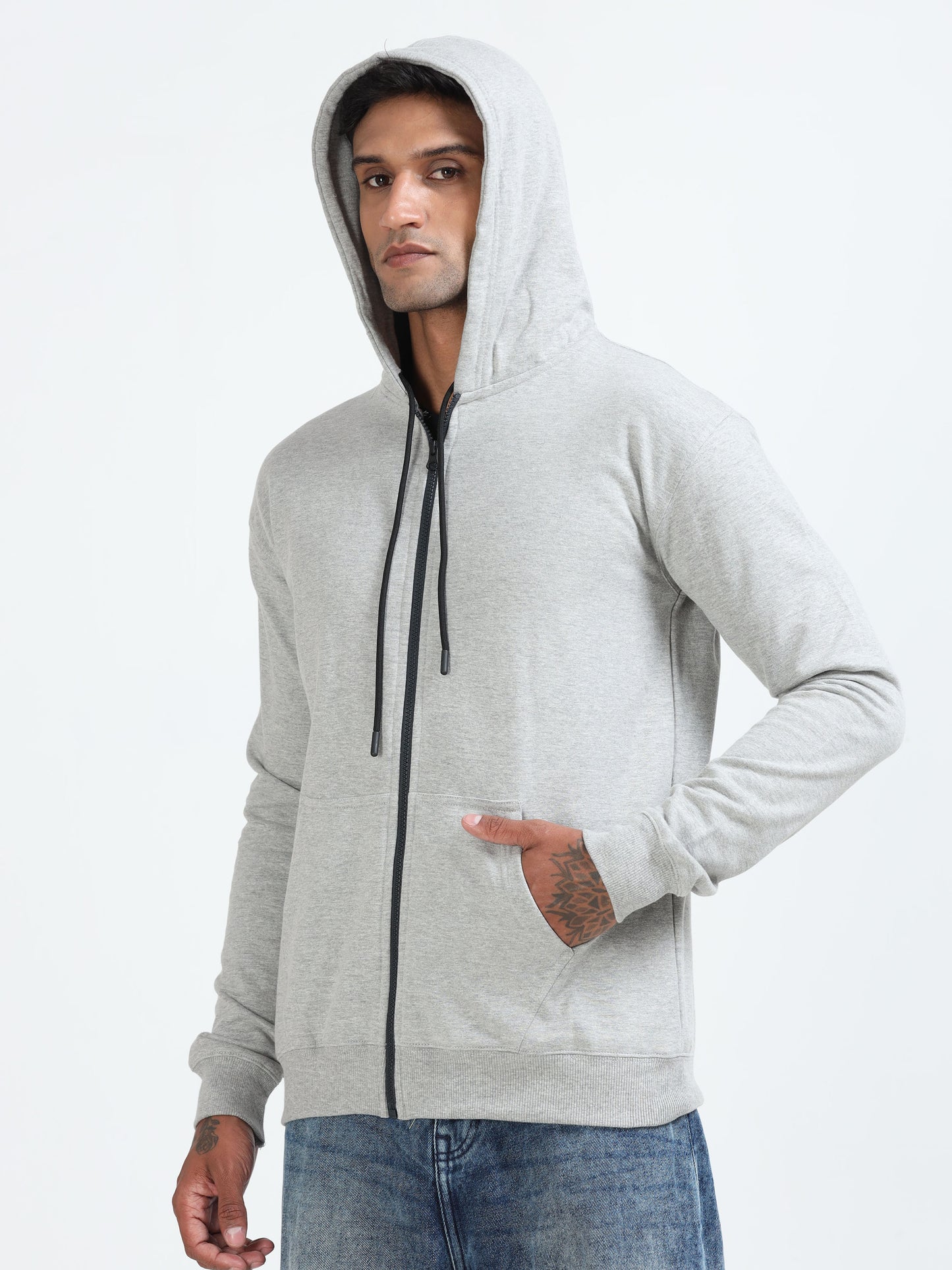 Elite Zipper Hoodie - Grey