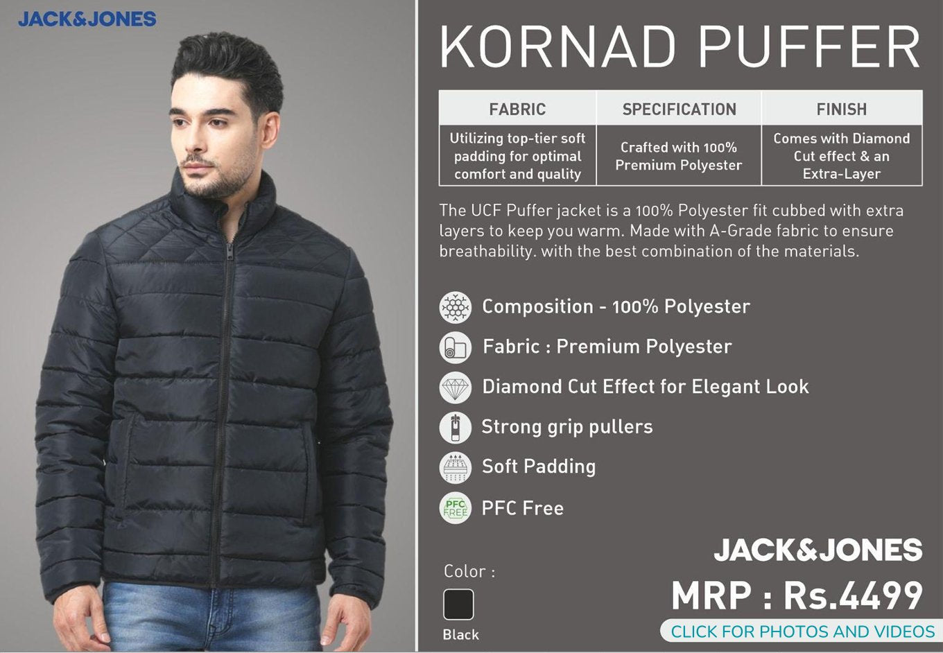 Kornad Puffer - Black