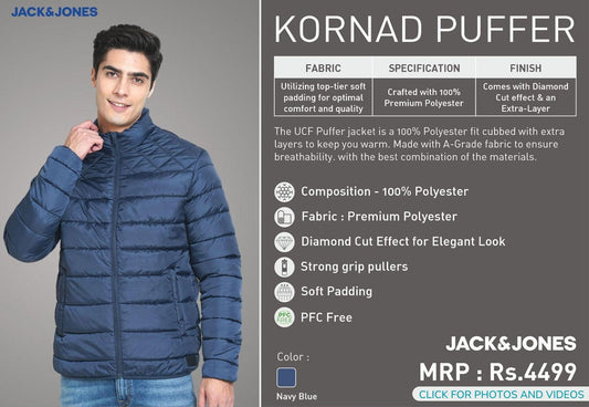Kornad Puffer - Navy Blue