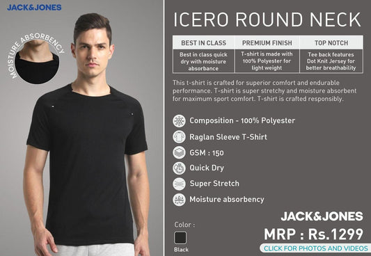 Icero Round Neck - Black