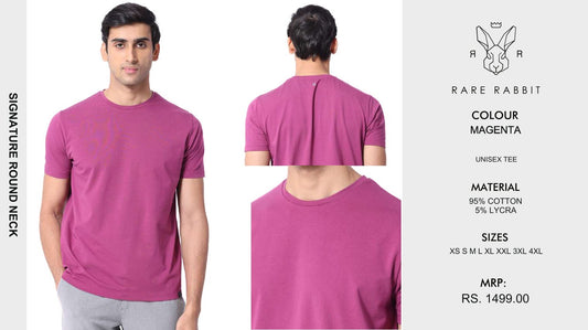 Signature Round Neck - Magenta