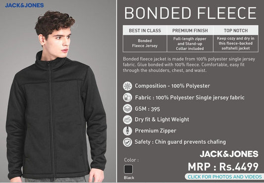 Bonded Fleece - Black
