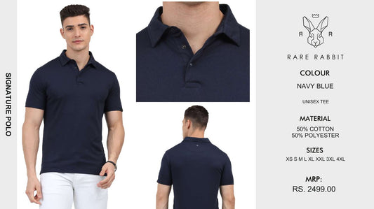 Signature Polo - Navy Blue