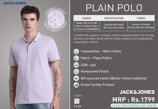 Plain Polo - Lavender