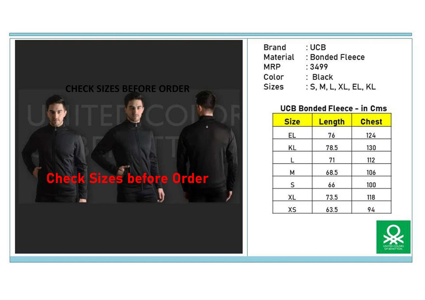 Bonded Fleece - Black