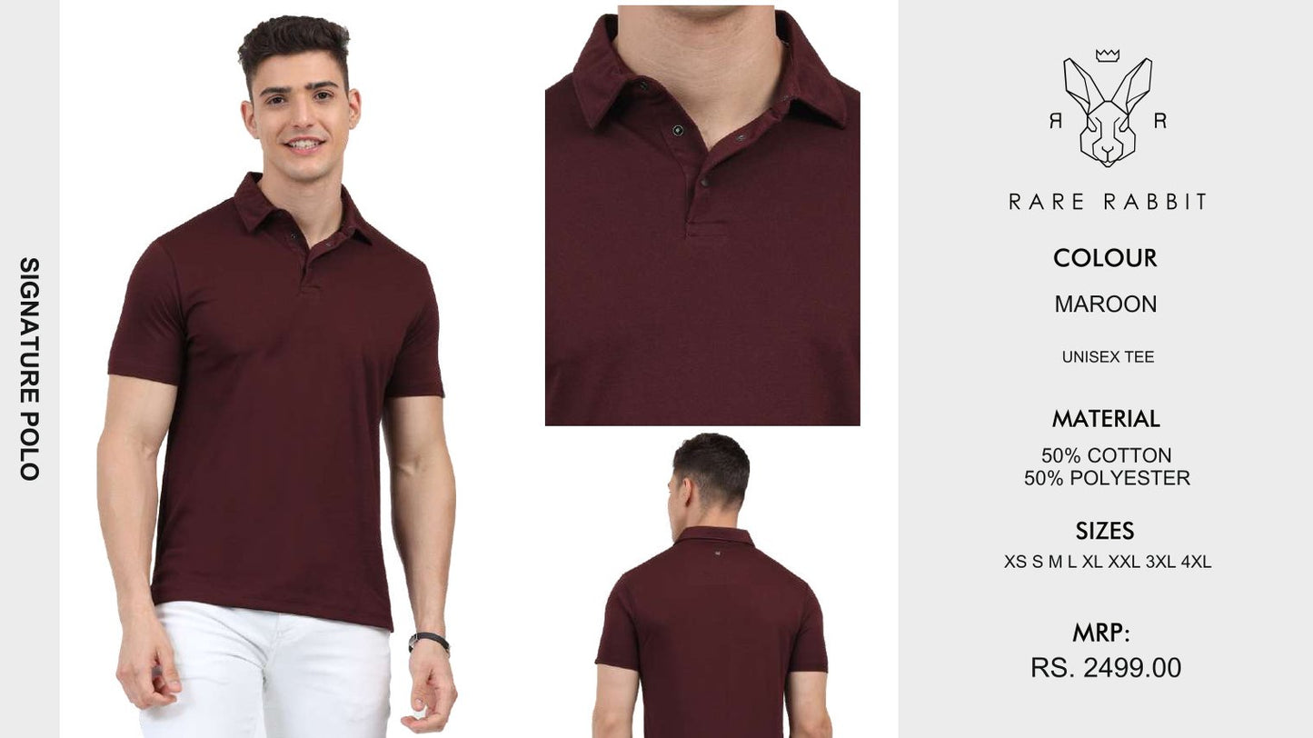 Signature Polo - Maroon