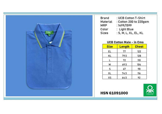 Cotton T-shirt - Light Blue