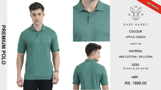 Premium Polo - Apple Green