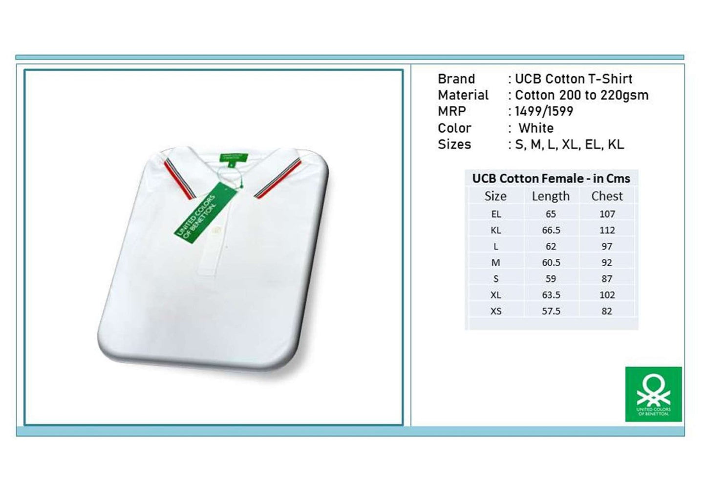 Women Cotton T-shirt - White