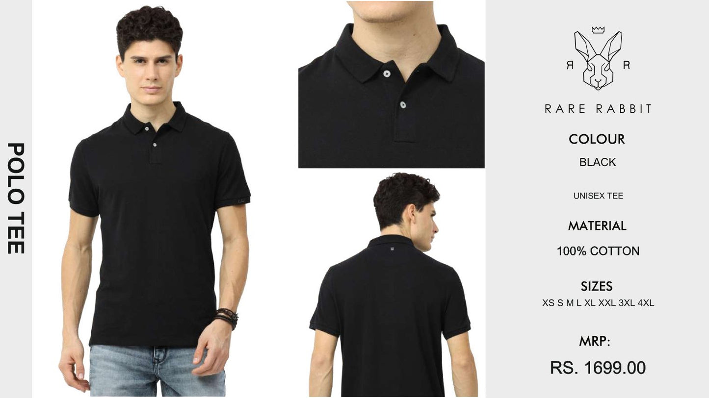 Polo Tee  - Black