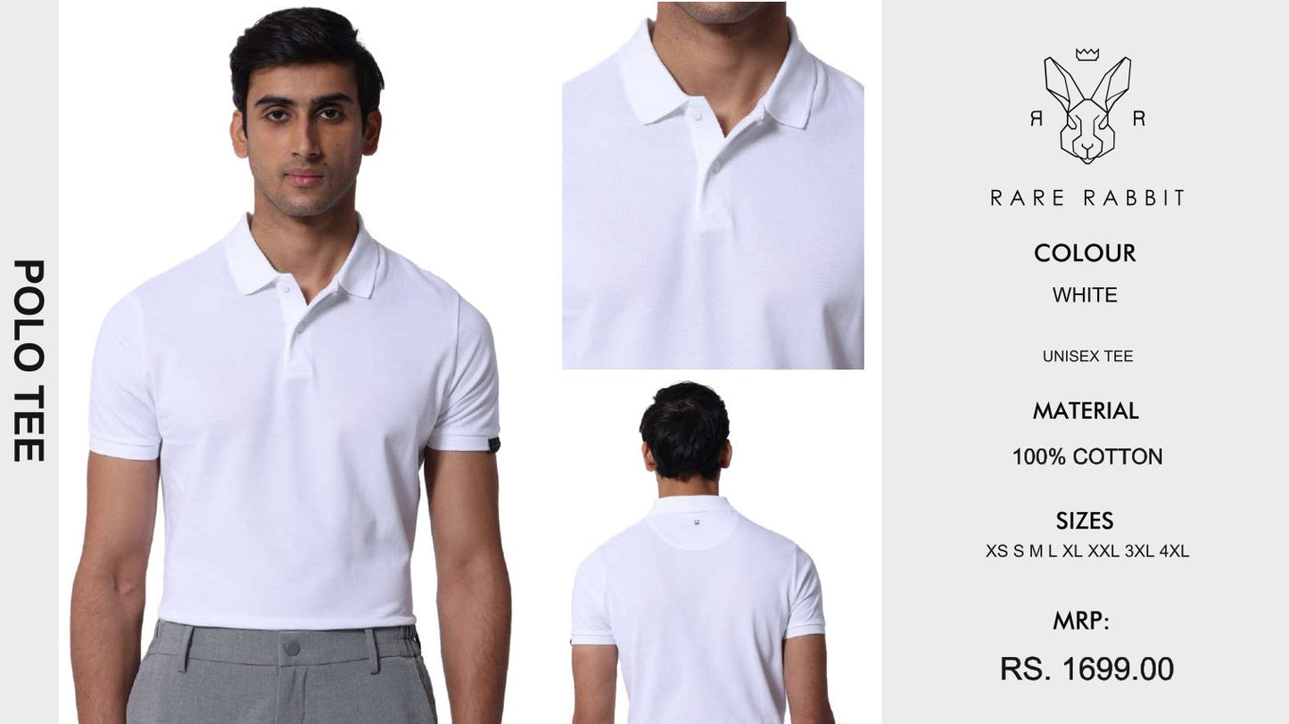 Polo Tee  - White