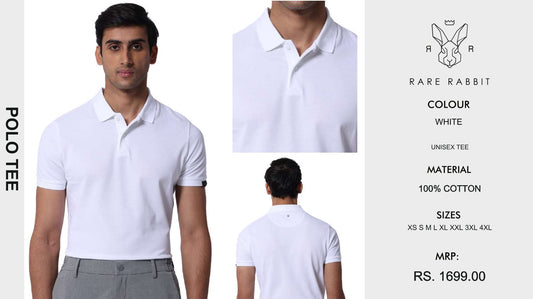 Polo Tee  - White