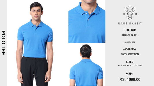 Polo Tee  - Royal Blue