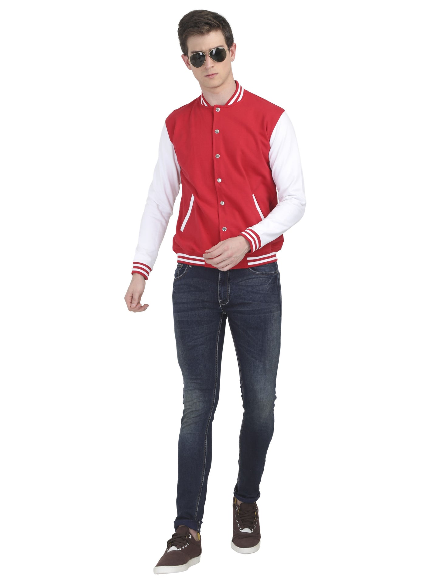 Prestige Varsity - Red with White