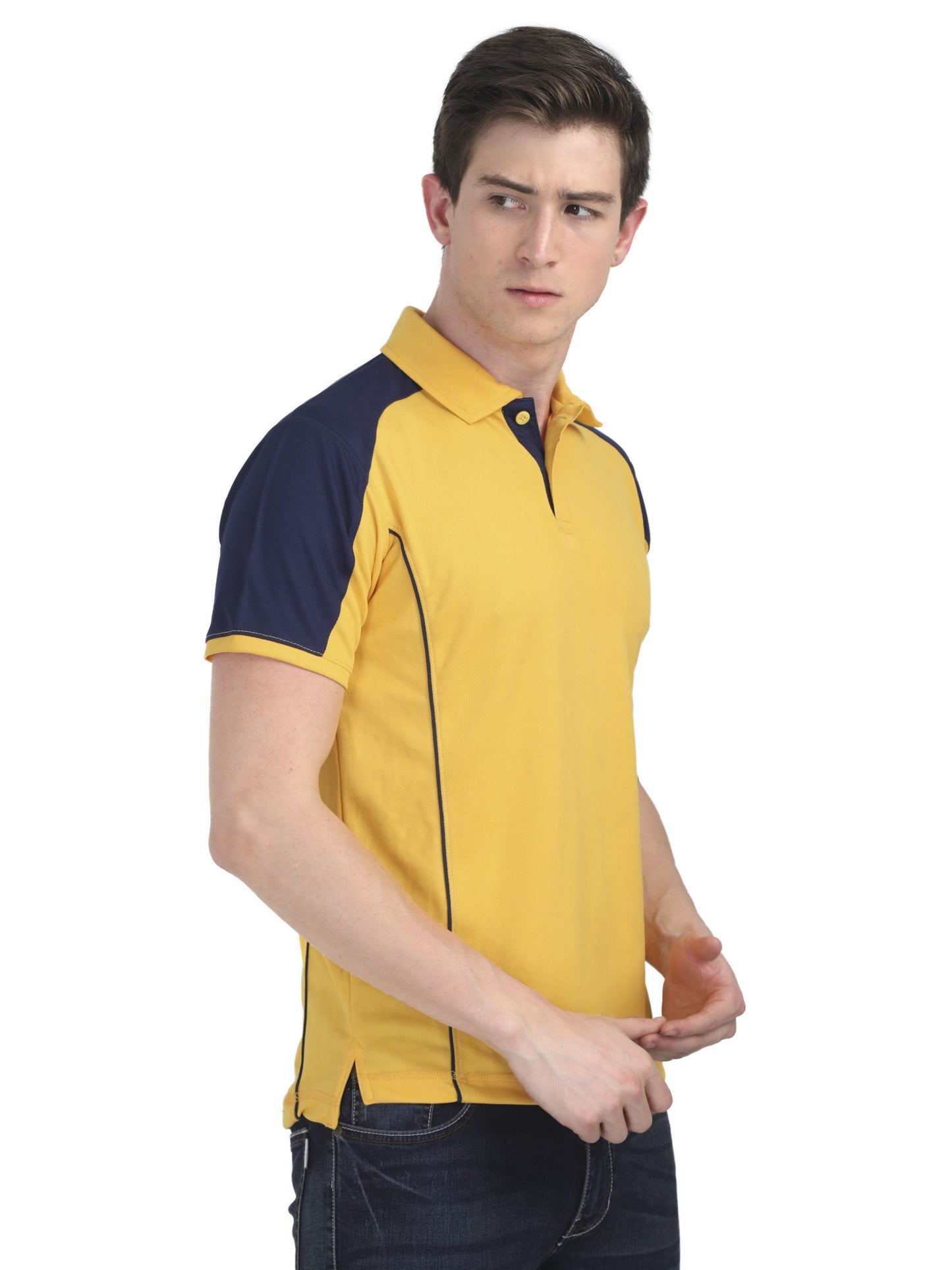 Home Jersey - Yellow with Navy Blue