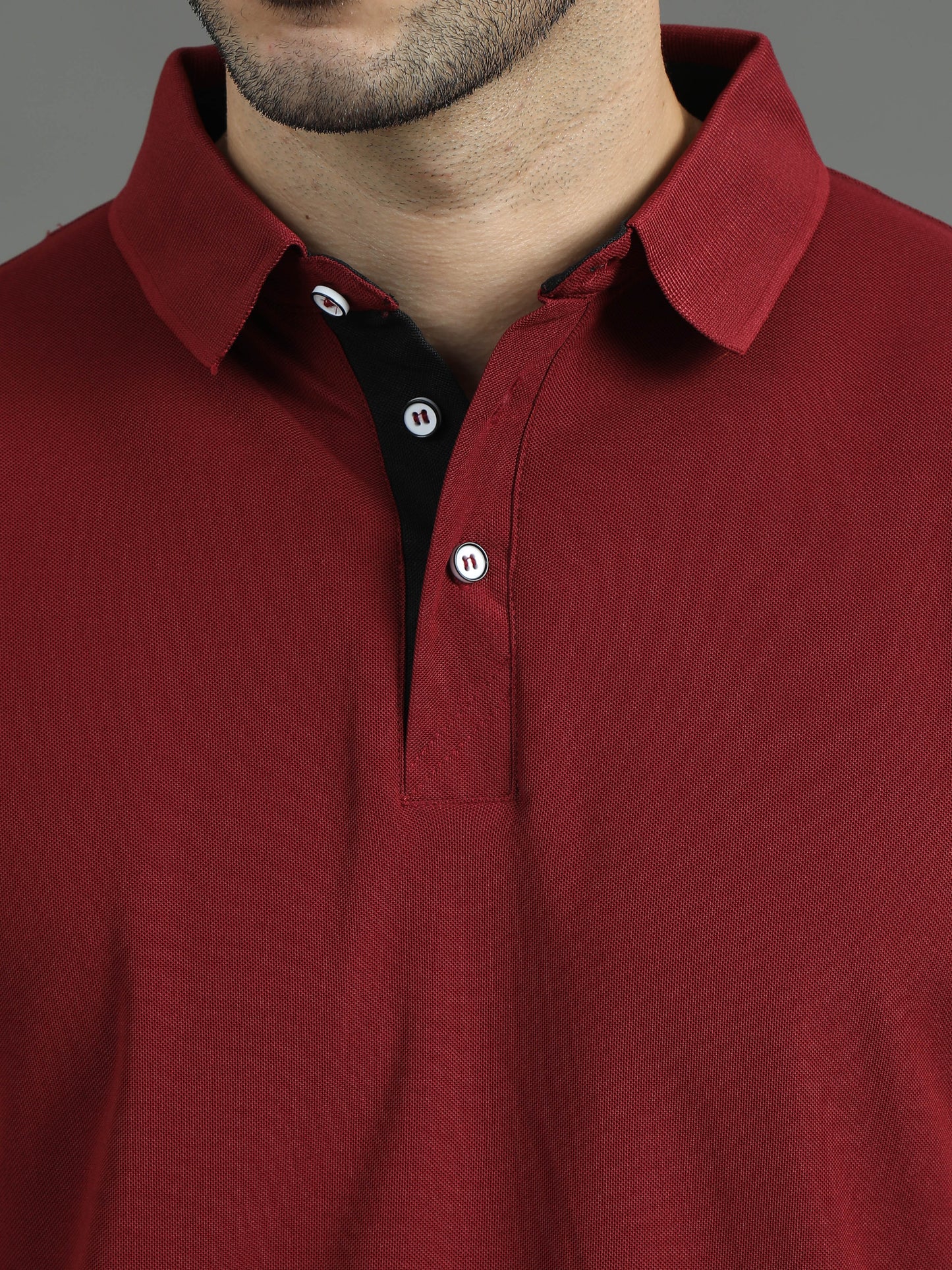 Mars Polo T-shirt - Maroon