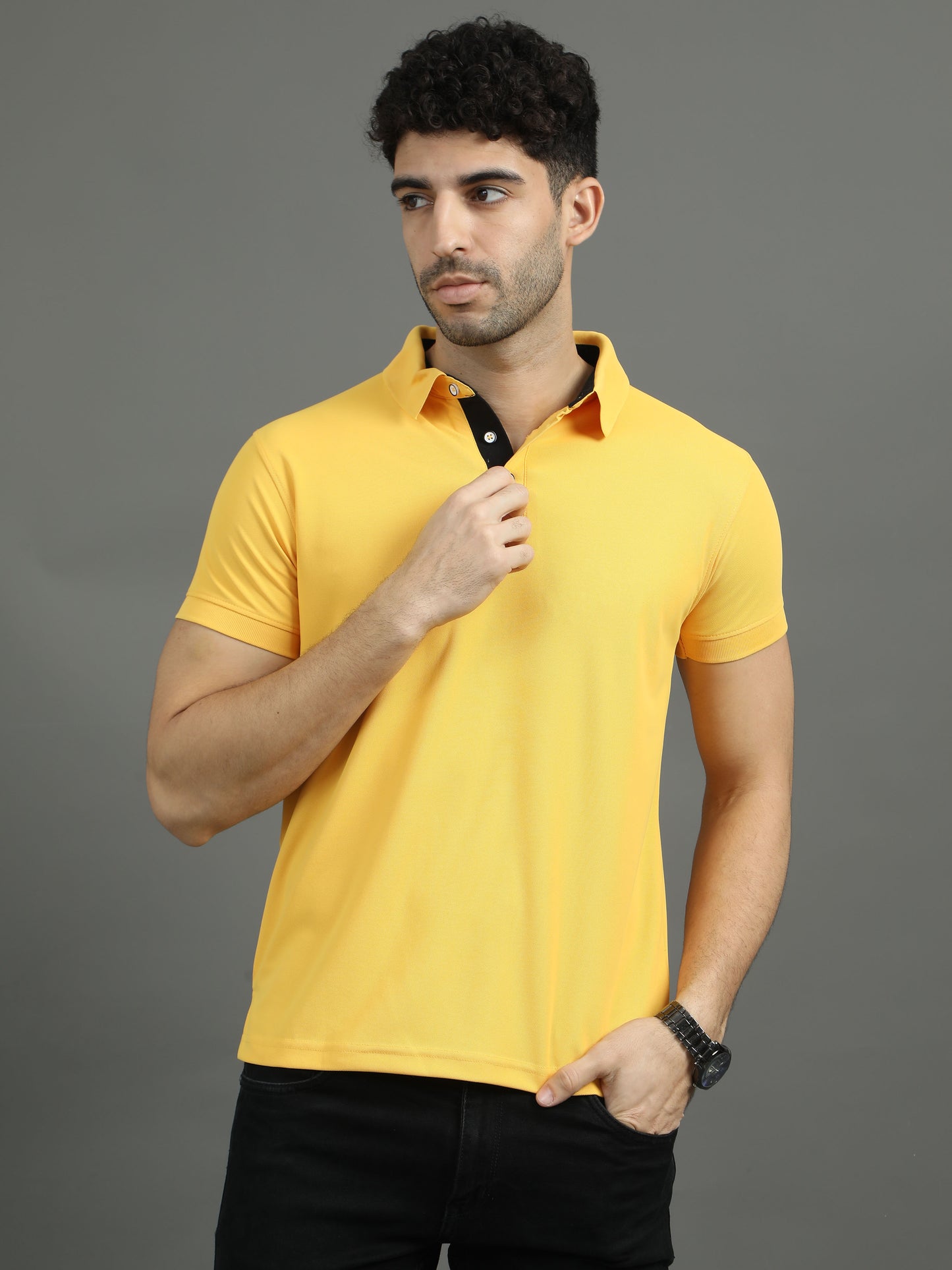 Mars Polo T-shirt - Yellow