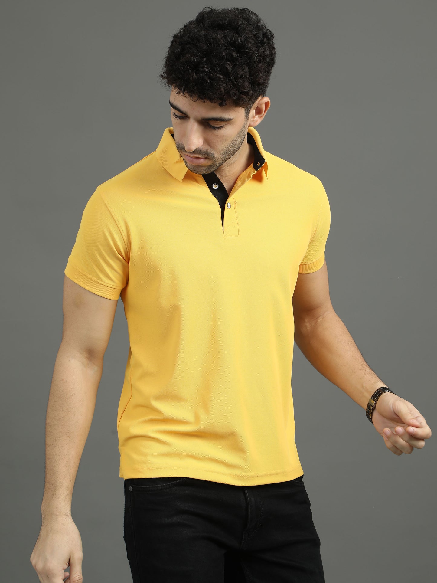Mars Polo T-shirt - Yellow