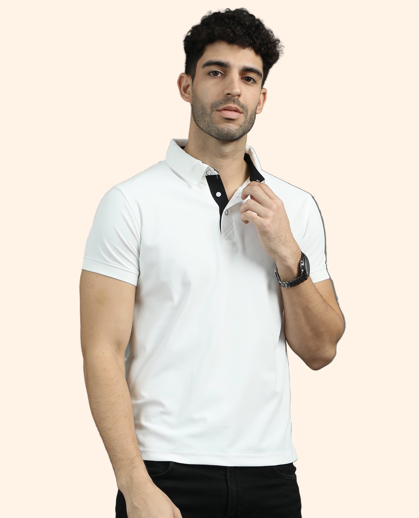 Mars Polo T-shirt - White