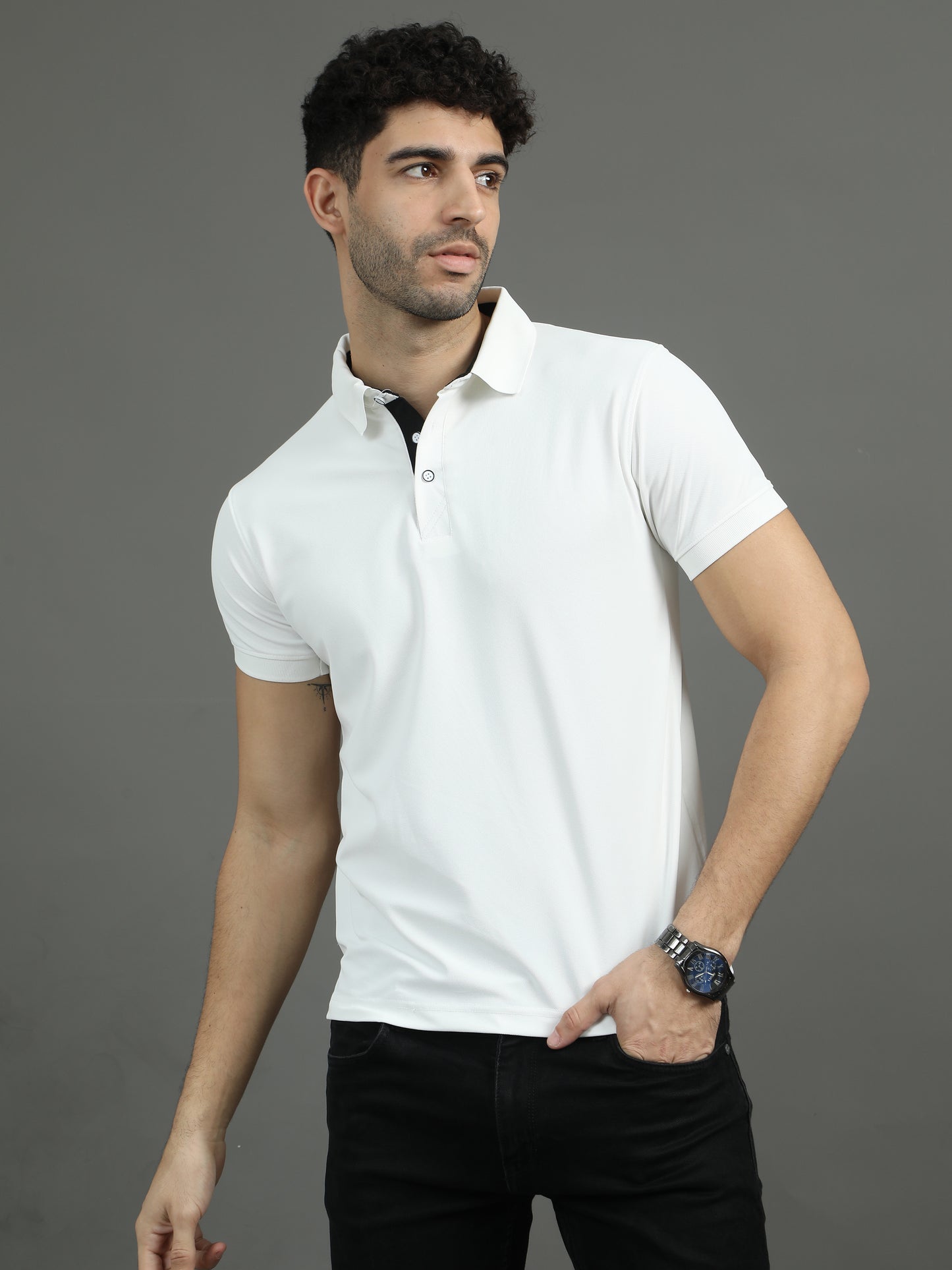 Mars Polo T-shirt - White
