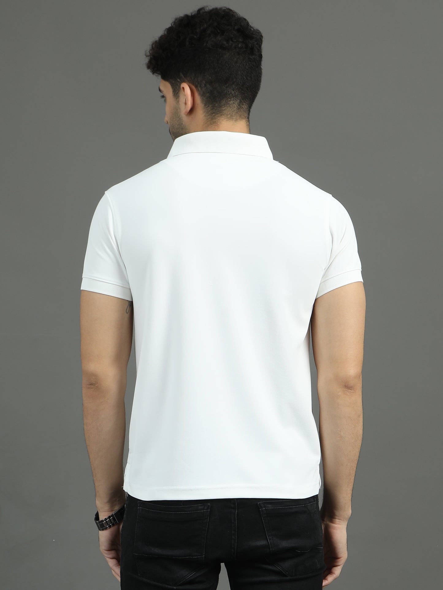 Mars Polo T-shirt - White