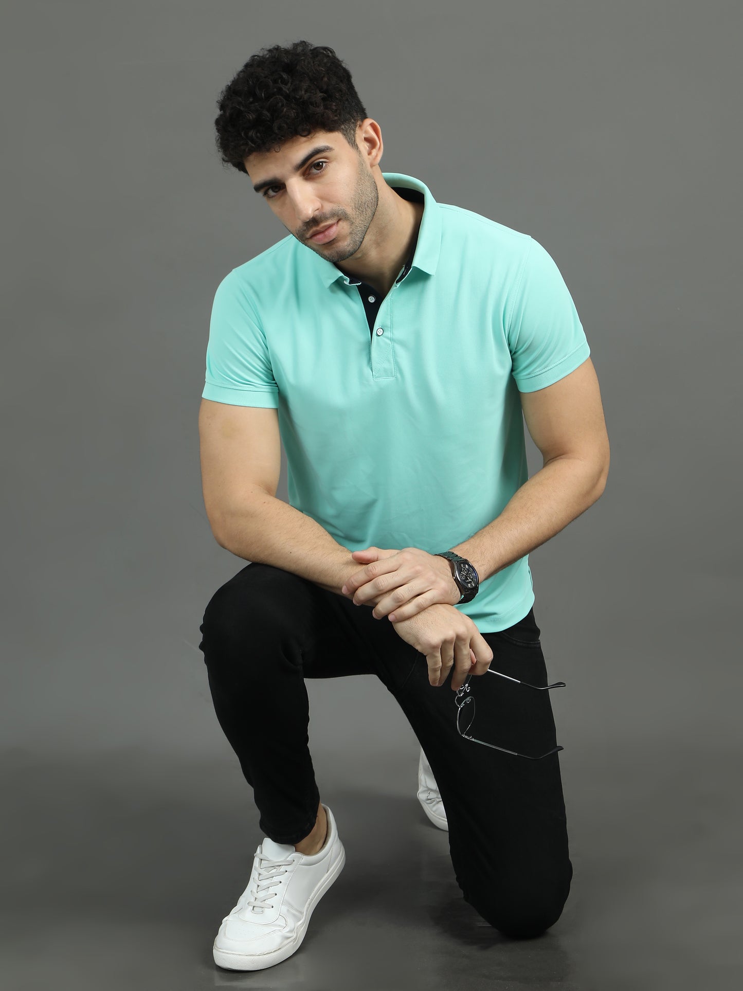 Mars Polo T-shirt - Ice Green