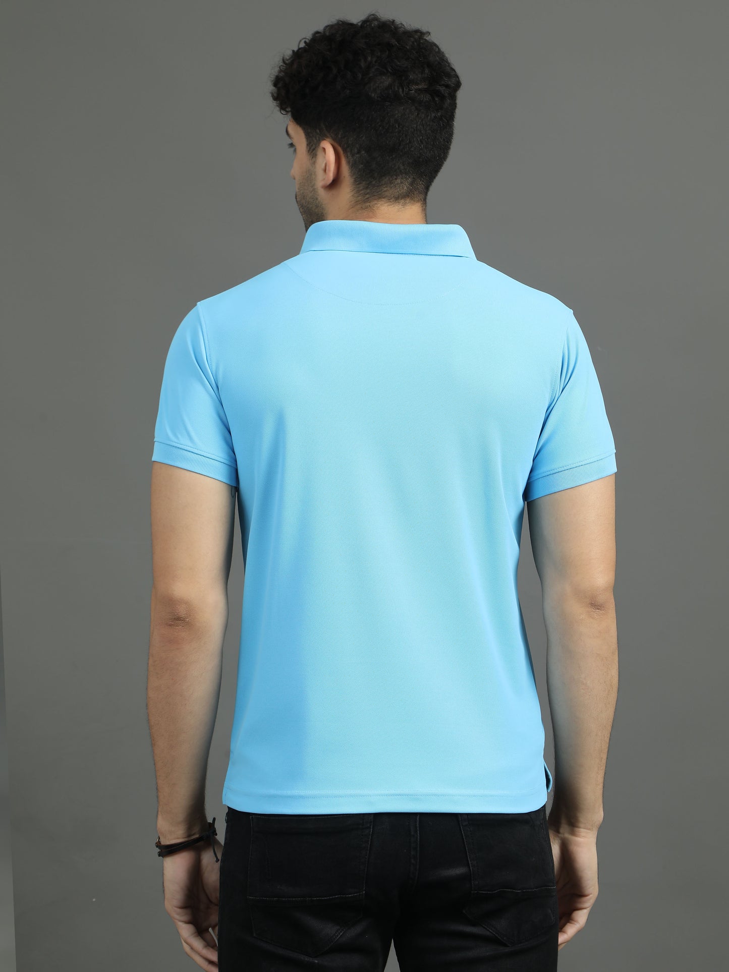 Mars Polo T-shirt - Sky Blue