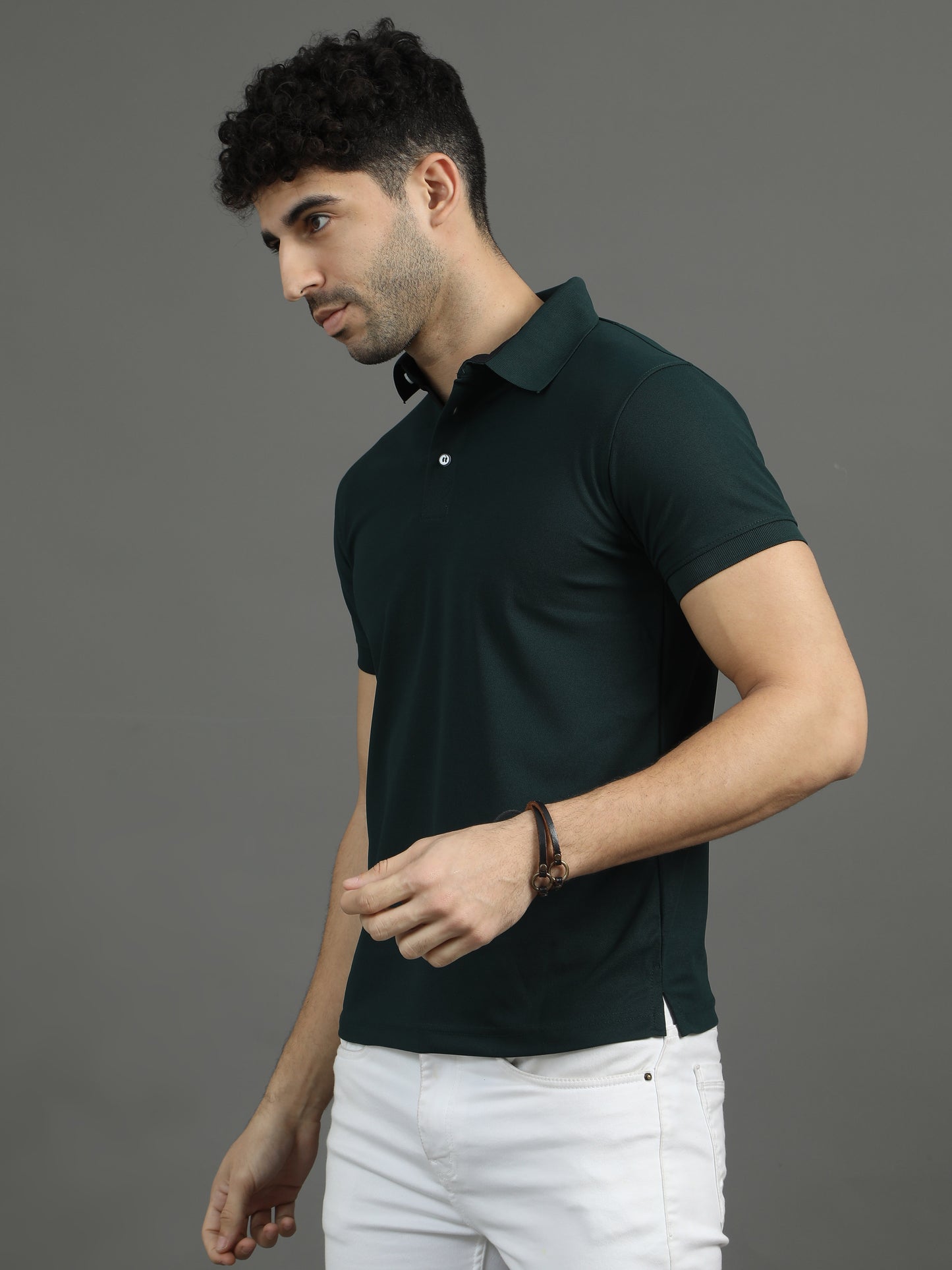 Mars Polo T-shirt - Bottle Green