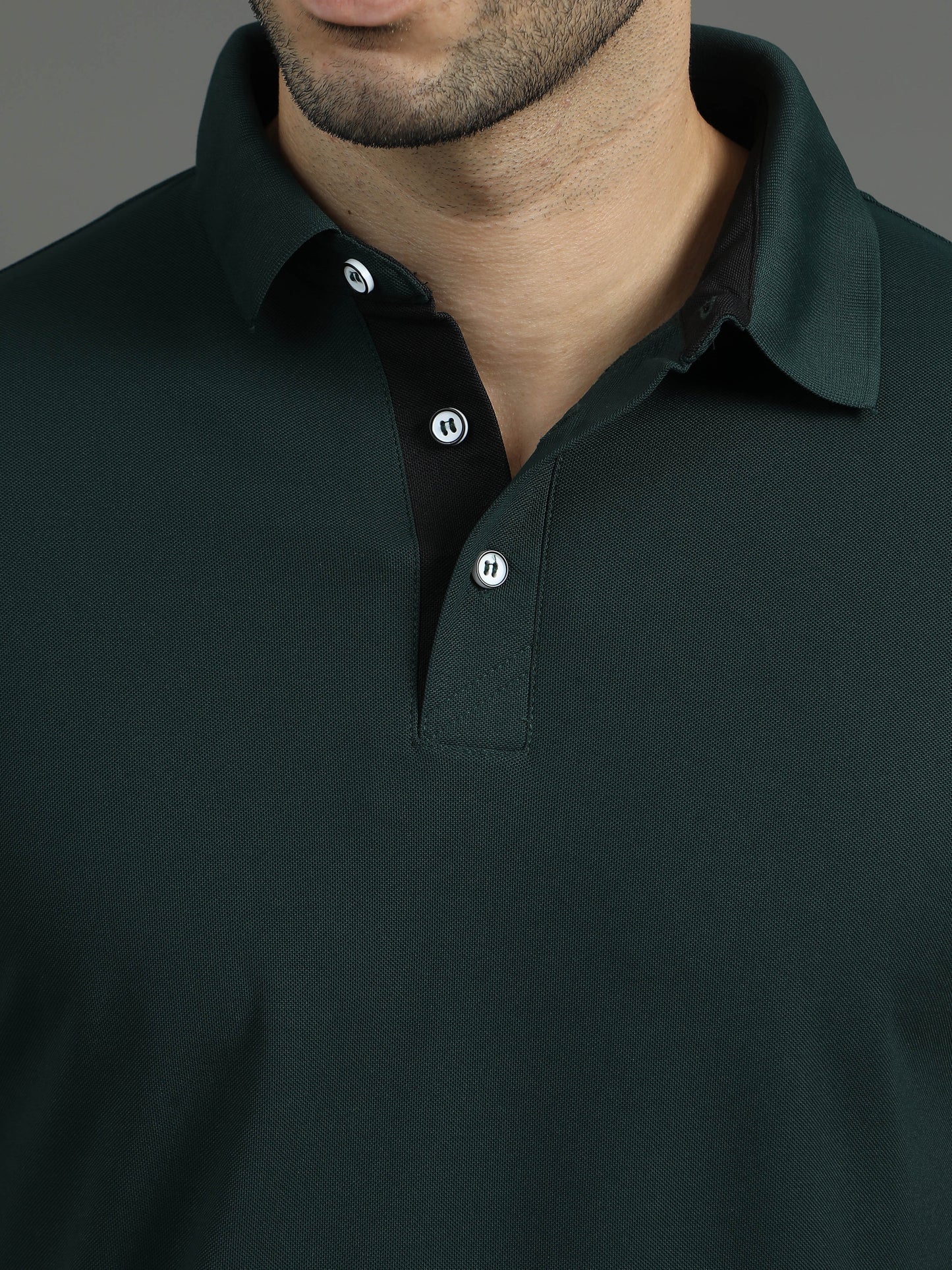 Mars Polo T-shirt - Bottle Green