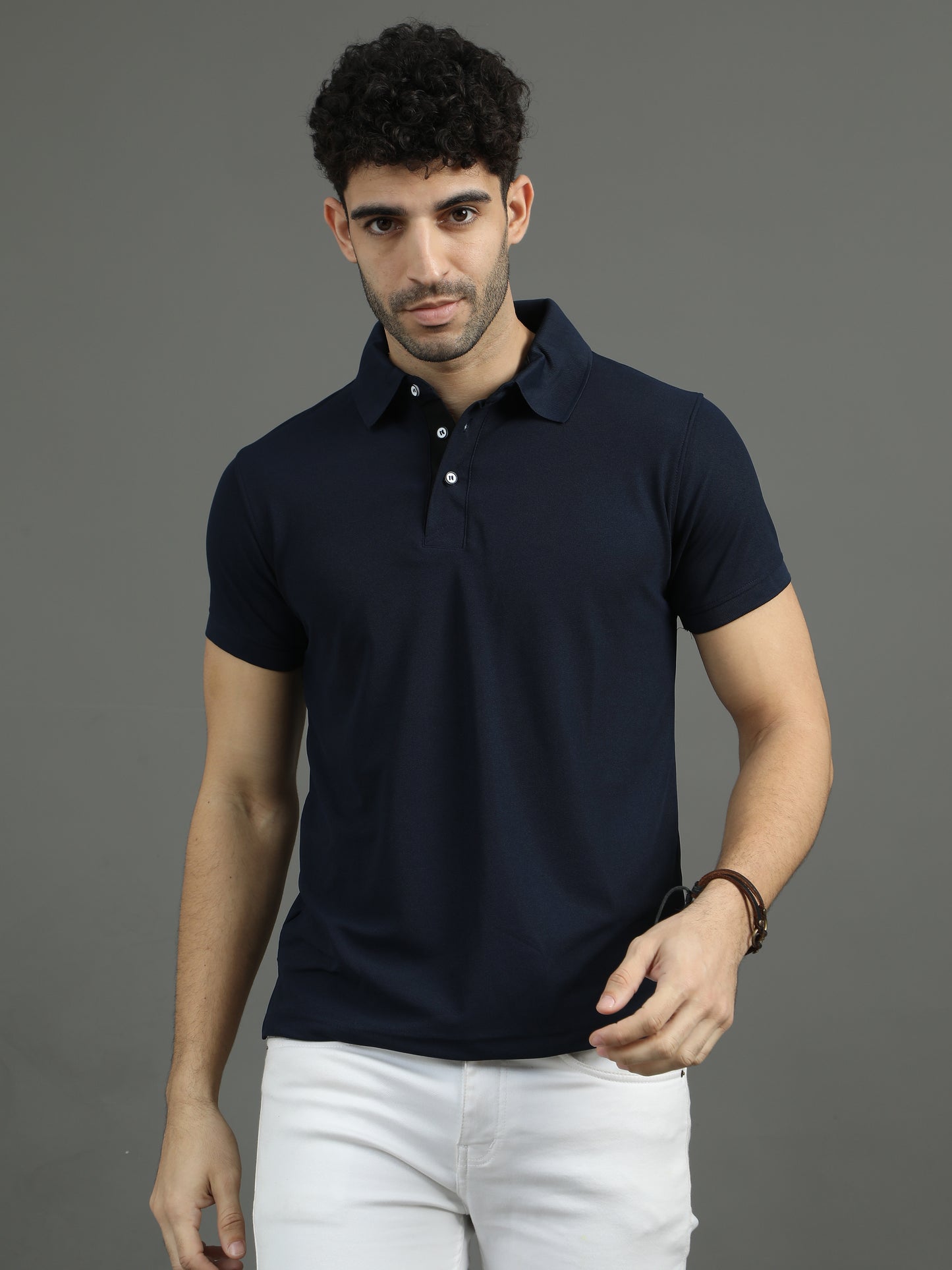 Mars Polo T-shirt - Navy Blue