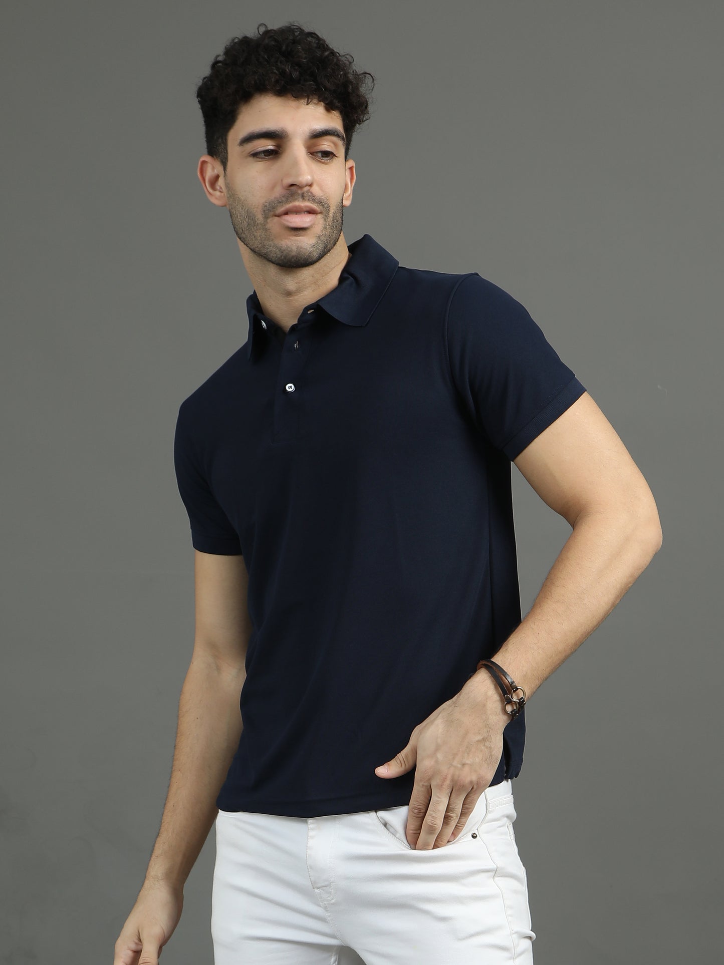 Mars Polo T-shirt - Navy Blue