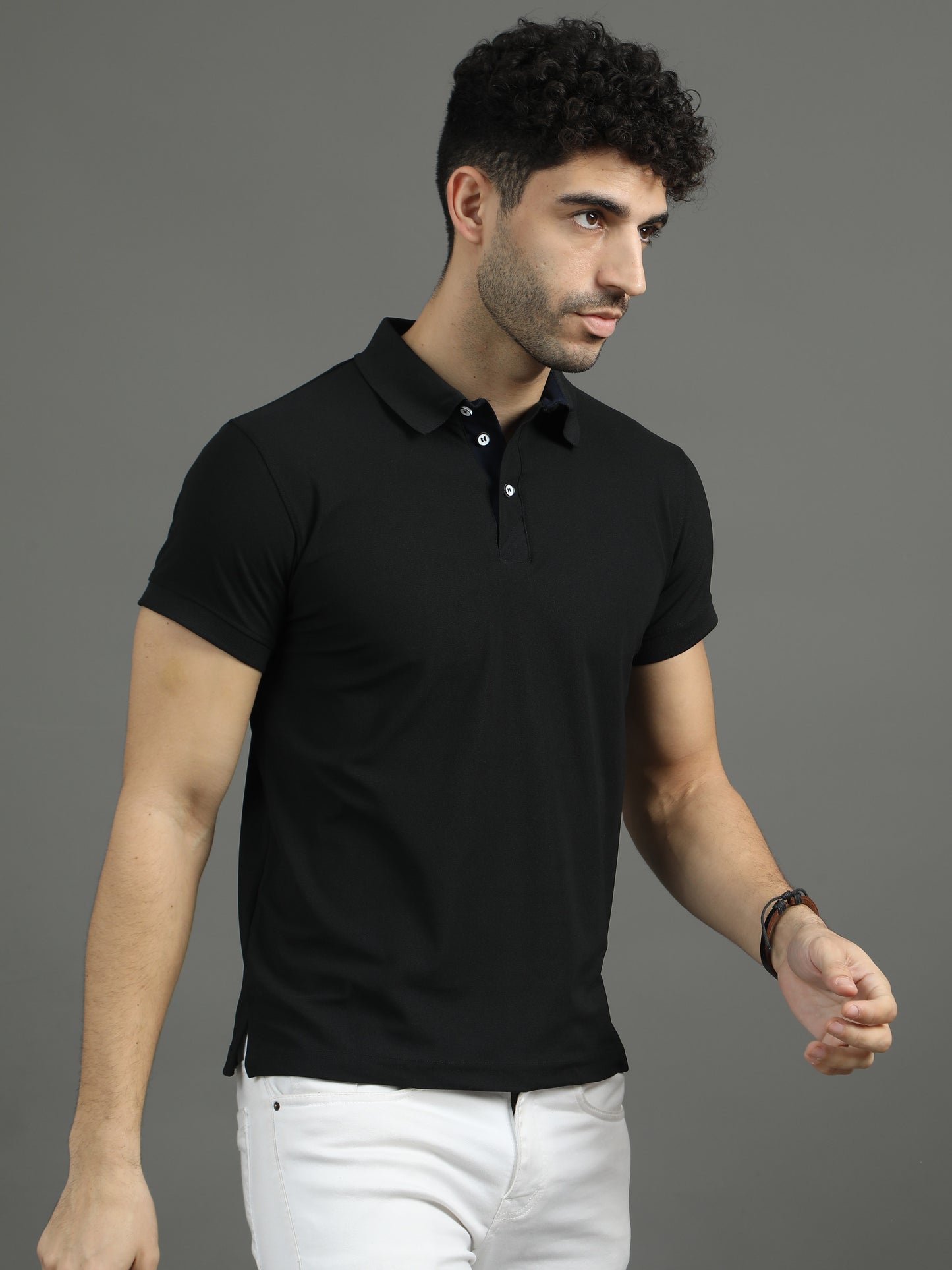 Mars Polo T-shirt - Black
