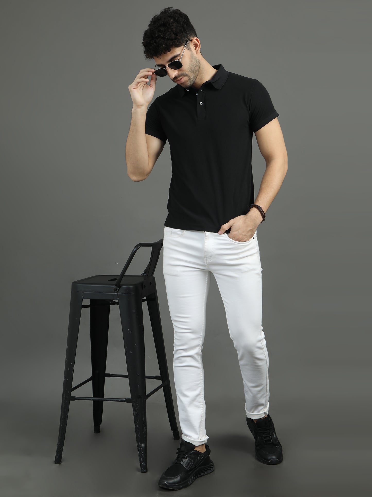 Mars Polo T-shirt - Black